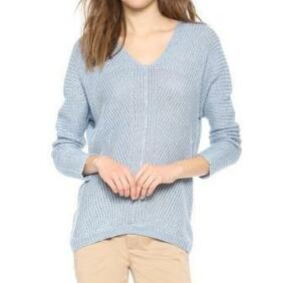 Vince Open Knit V Neck Linen Sweater S - Picture 4 of 16